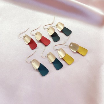 耳墜女2021新款潮耳環夏氣質百搭簡約耳飾網紅耳墜韓國時尚