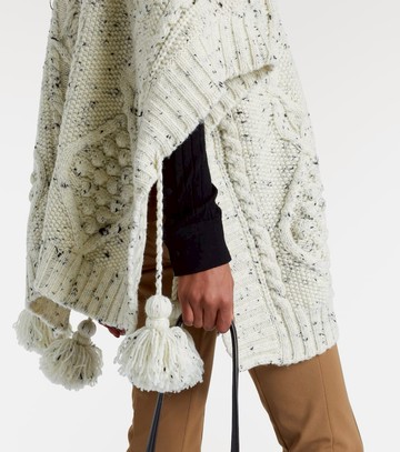 Moncler Grenoble Aran wool poncho