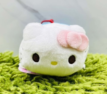 【震撼精品百貨】Hello Kitty 凱蒂貓~日本SANRIO三麗鷗 KITTY絨毛吊飾-Q版趴*07229