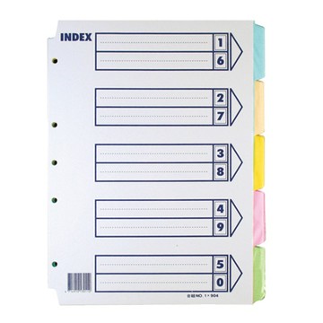 寶山牌5孔5段紙質隔頁紙/13K