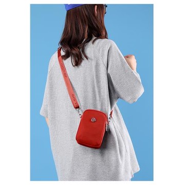 迷你手機包帆布斜挎女小包多層小巧夏季遛彎單肩包牛津布零錢掛包