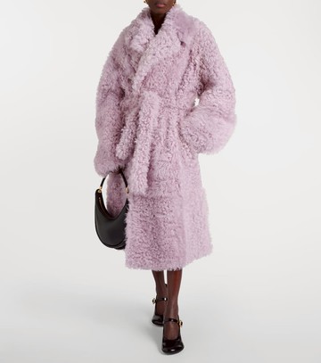 Bottega Veneta Oversized shearling wrap coat