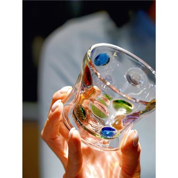 火箭家墩墩杯combo彩色波點杯聞香杯波點分享壺波點茶壺涼水壺