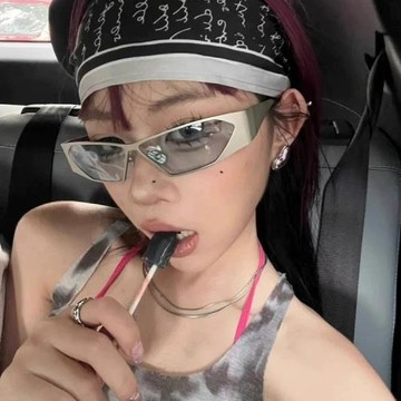 歐美未來感Y2K辣妹金屬墨鏡女高級感時尚街拍外貿太陽眼鏡男潮ins