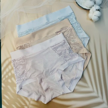 LDH-冰感蕾絲中腰雲彩褲-L-多色任選