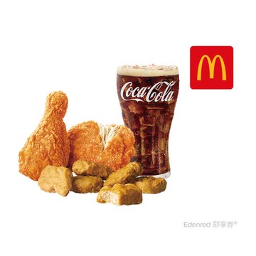 【麥當勞】辣味麥脆鷄腿2塊+麥克鷄塊(6塊)+可樂(中) 好禮即享券