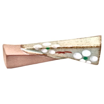 佐和陶瓷 筷架 陶瓷材質 7.5*2cm 產地日本  手繪白梅  1個