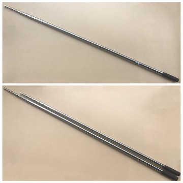 9米10米6節伸縮不銹鋼抄網桿 鉚釘加固超長撈魚竿子 8MM接口鳥干