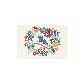 瑠璃鳥與毛毛蟲明信片