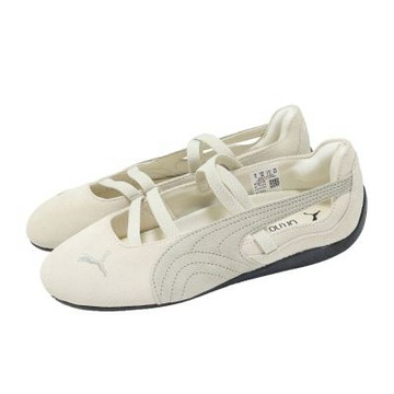 Puma 休閒鞋 Speedcat Ballet SD 女鞋 米白 麂皮 瑪莉珍鞋 賽車鞋 401287-08