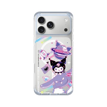 iPhone 17 Pro Max ClearX (MagSafe 兼容) 冰透藍 - 三麗鷗-酷洛米 Kuromi - 翱翔宇宙