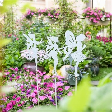 庭院做舊鐵藝花仙子花插