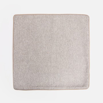 仿麻素色抱枕套 45x45cm 卡其
