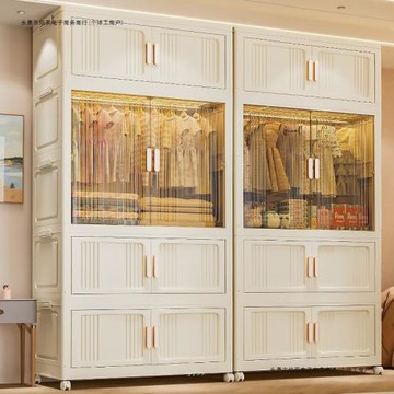 免安裝簡易衣柜90cm家用寶寶衣服被子收納柜兒童臥室可折疊小衣櫥