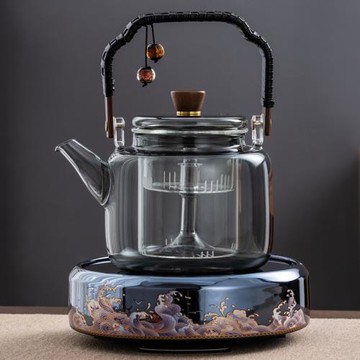 冠發煮茶壺耐熱玻璃燒水壺泡茶壺家用電陶爐專用煮茶爐煮茶器套裝