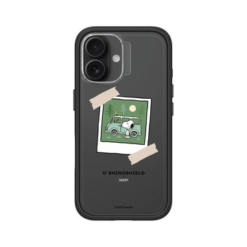 iPhone 16 Mod NX 黑 - 史努比 Snoopy - 拍立得-夏日野營趣