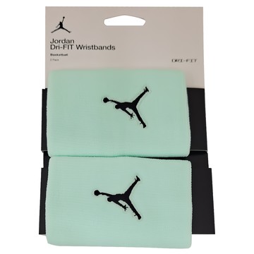 NIKE 耐吉 JORDAN 喬丹 DRI-FIT 籃球運動腕帶  1SIZE  綠色 + 黑色  1組
