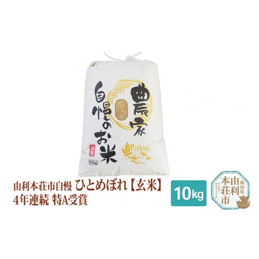 ふるさと納税 秋田県 由利本荘市 米 10kg 玄米 秋田県産 ひとめぼれ 令和5年産 自慢のお米 10kg