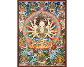 準提佛母手工唐卡禪修空間專用