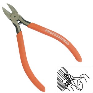 Panrico 百利世 4吋鉻釩鋼電子斜口鉗 適用於電子、電信、通訊、電工維修及模型製作