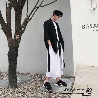 メンズ シャツ 夏 カジュアルシャツ 7分袖 無地 夏服 韓国 ファッション メンズシャツ カジュアル メンズファッション エスニック トップス 通販 Lineポイント最大get Lineショッピング