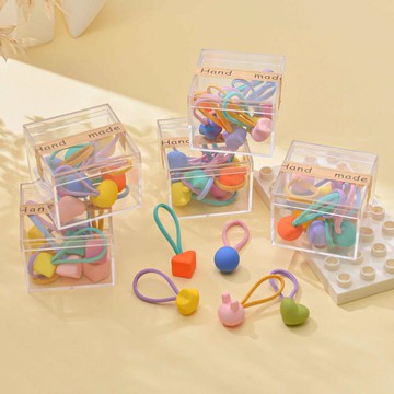 首爾DESIGN 兒童盒裝霧面造型髮束10入