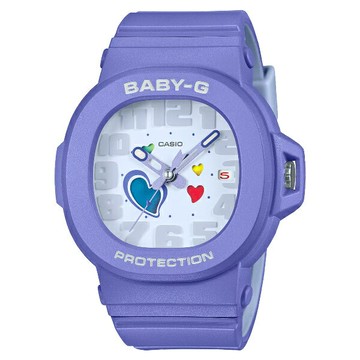 CASIO卡西歐 BGA-10系列 BGA-10-6A 變色的心形指針腕錶 紫 42.1mm｜樂天全館特惠中★指定刷卡回饋10%