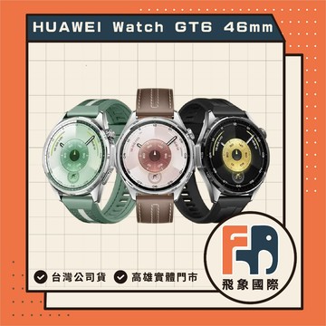 HUAWEI WATCH GT6 46mm 健康運動智慧手錶 藍牙耳機 顏色隨機 實體店面