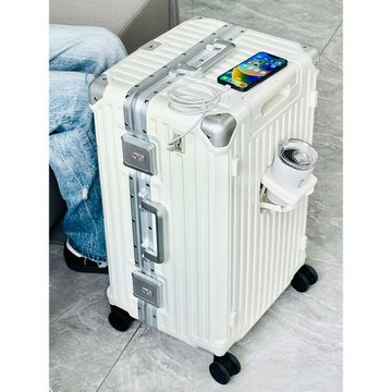 璐思迪行李箱女拉桿箱大容量30寸皮箱鋁框旅行箱包28密碼箱子32男