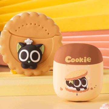 【4797人收藏】bilipods 羅小黑濃郁焦糖Cookie 真無線藍牙耳機套裝