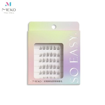 MEKO 好簡單自黏式免膠單株睫毛 - 上睫毛 太陽花款 I-001 【官方旗艦館】