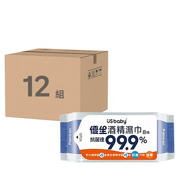 US baby 優生 酒精濕巾超厚型 抗菌達99.9% Set 3包  12組
