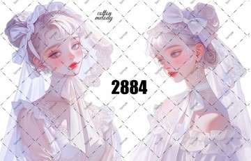 original sticker no.2884 人物貼紙 原創貼紙 原創人物貼紙 裝飾貼紙 cotton melody