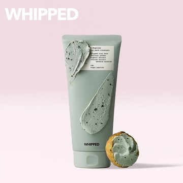 【WHIPPED】艾草茶樹餅乾泥膜奶油潔面乳｜面膜、洗臉、保養三合一