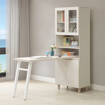 Homelike 喜家居4.3尺組合書桌櫃組(2503)-81x150x190公分