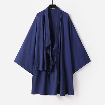 武當道服斜襟三清領道袍男女款春夏道士服裝長褂棉麻偏襟系帶漢服 pb6271