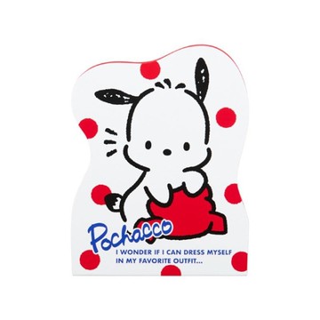 小禮堂 【排單不保單】Sanrio 三麗鷗 帕恰狗 造型便條紙 (生日換裝)