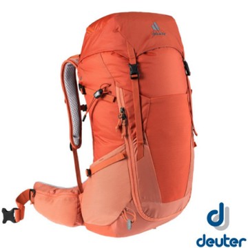 Deuter Futura 24SL 輕量網架式透氣背包(附原廠防水背包套)_橘紅