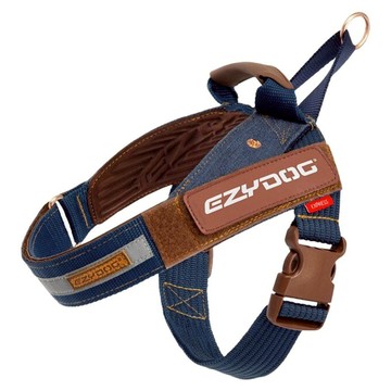 EZYDOG 秒穿胸背帶  M  丹寧色  1個