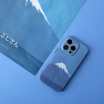 原創 插畫富士山iPhone全包手機殼