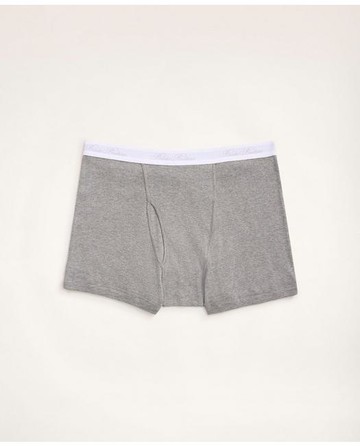 Brooks Brothers Men's Supima Cotton Boxer Briefs - 3 Pack | Grey | Size 2XL