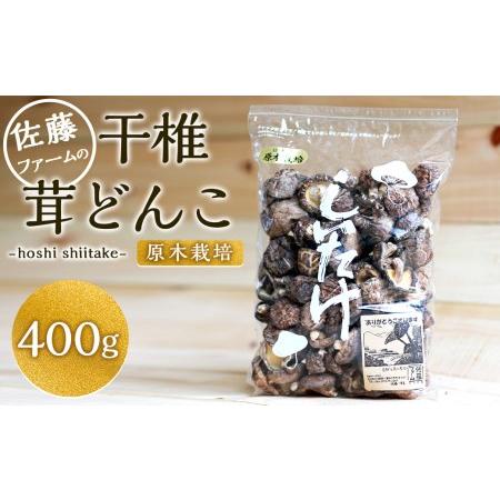 ふるさと納税 干椎茸 400g どんこ クヌギ原木 干し椎茸 しいたけ 椎茸 九重町産 健康食品 大分県九重町