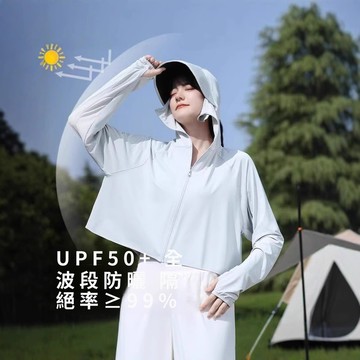 ✨買到賺到💗黑膠防曬衣 防曬斗篷女  夏季冰涼防曬服 舒適輕薄防曬衫 原紗冰感遮陽防紫外線大帽檐防曬服