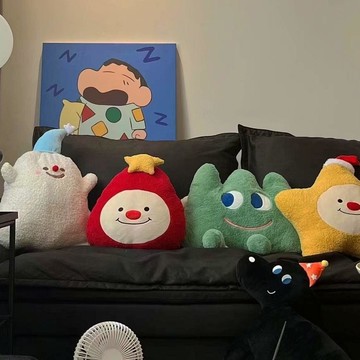 【台灣公司】ins風創意可愛沙發抱枕公仔卡通玩偶女生睡覺抱靠枕車載生日禮物