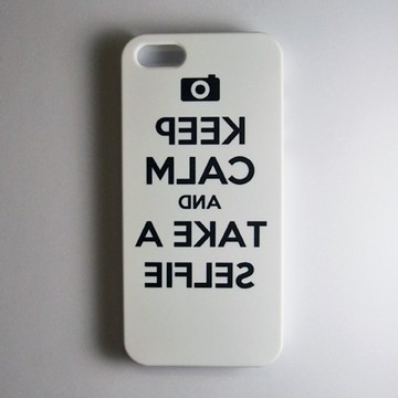 SO GEEK 手機殼設計品牌 THE SELFIE GEEK TAKE A SELFIE款 (白)