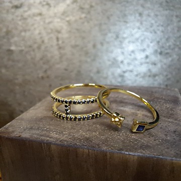 92.5 純銀鍍玫瑰金戒指  飾以紫水晶寶石   可單獨佩戴  設計精美