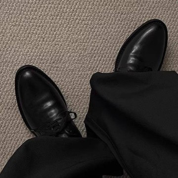 cleanfit黑色巫師靴男士高跟皮鞋厚底黑色翹頭英倫商務通勤德比鞋