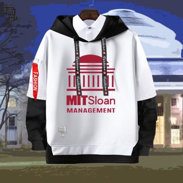 美國常青藤大學之MIT麻省理工學院假兩件連帽衛衣男女兒童裝外套