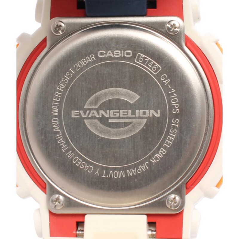 美品 カシオ 腕時計 EVANGELION 綾波レイモデル GA-110PS G