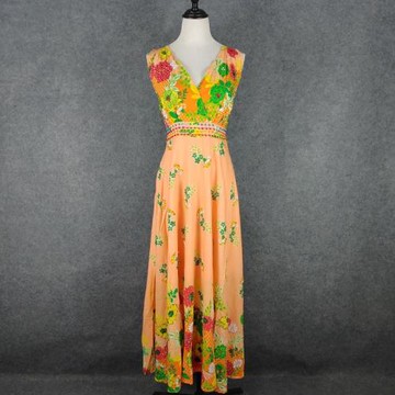 心機裙旅游拍照長裙手工重工尼泊爾釘珠大擺裙亮片腰帶泰國連衣裙